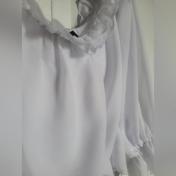 BOOHOO, SLEEVE RUCHEF OFF THE SHOULDER TOP - Picture 6 of 7